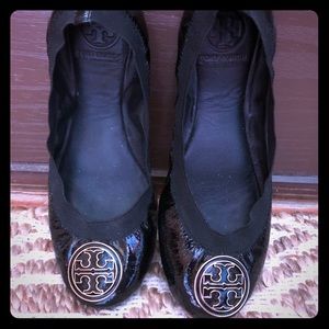 Tory Burch Caroline black flats size 7.5